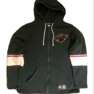 Minnesota Wild NHL Hockey Zip Up Hoodie